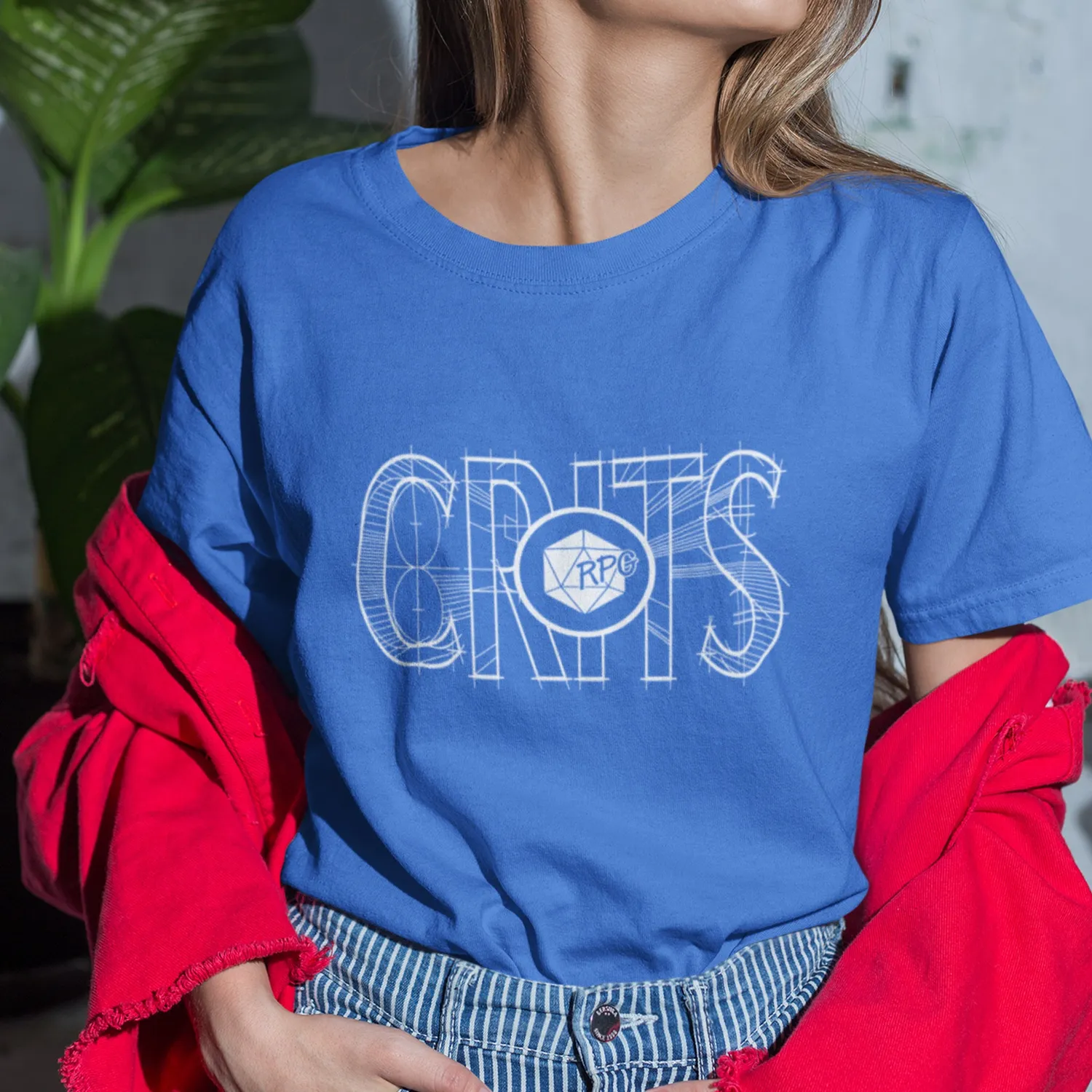 Roll A Crit RPG Crits slim fit T-shirt heather royal