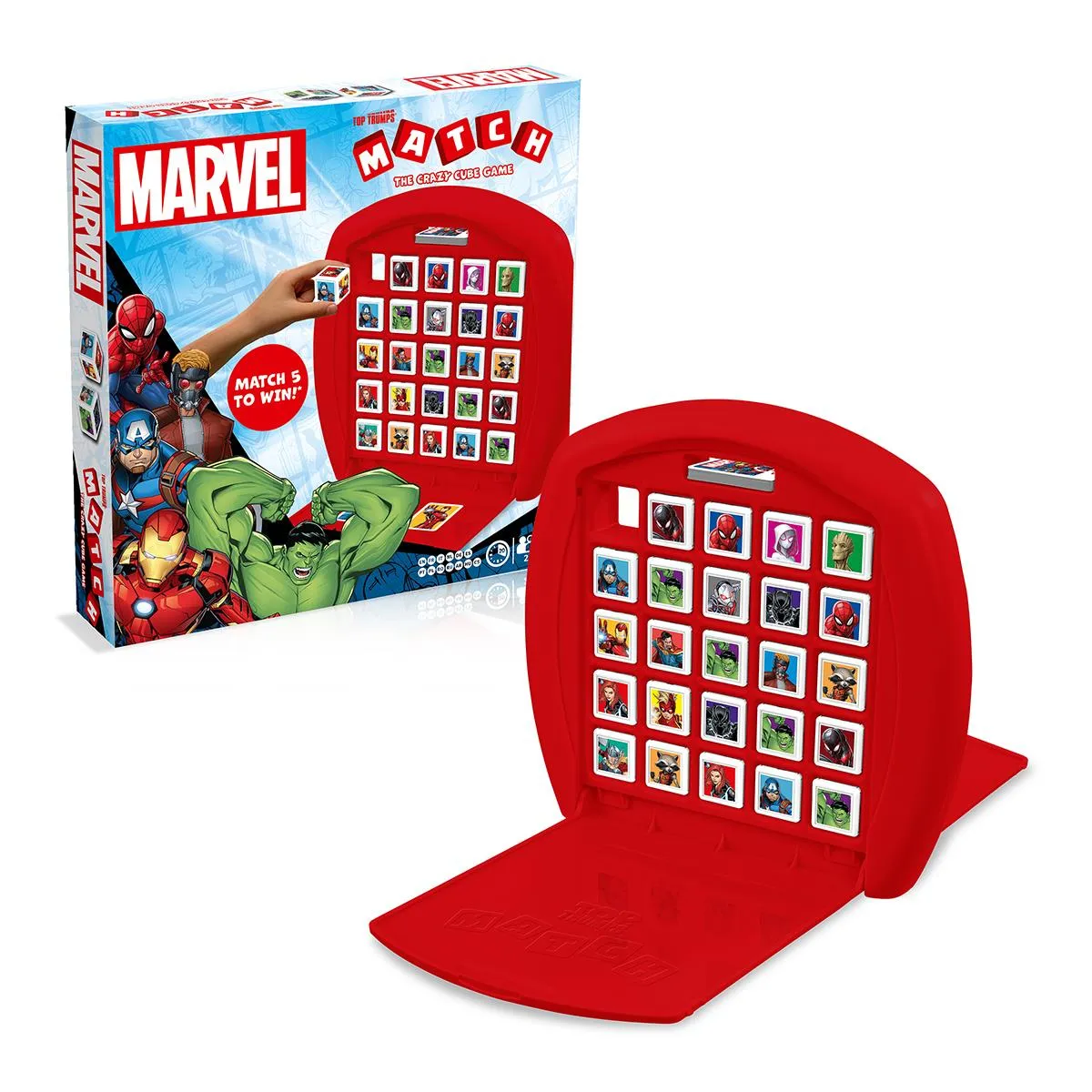 Top Trumps Match Marvel kubusspel 15 helden