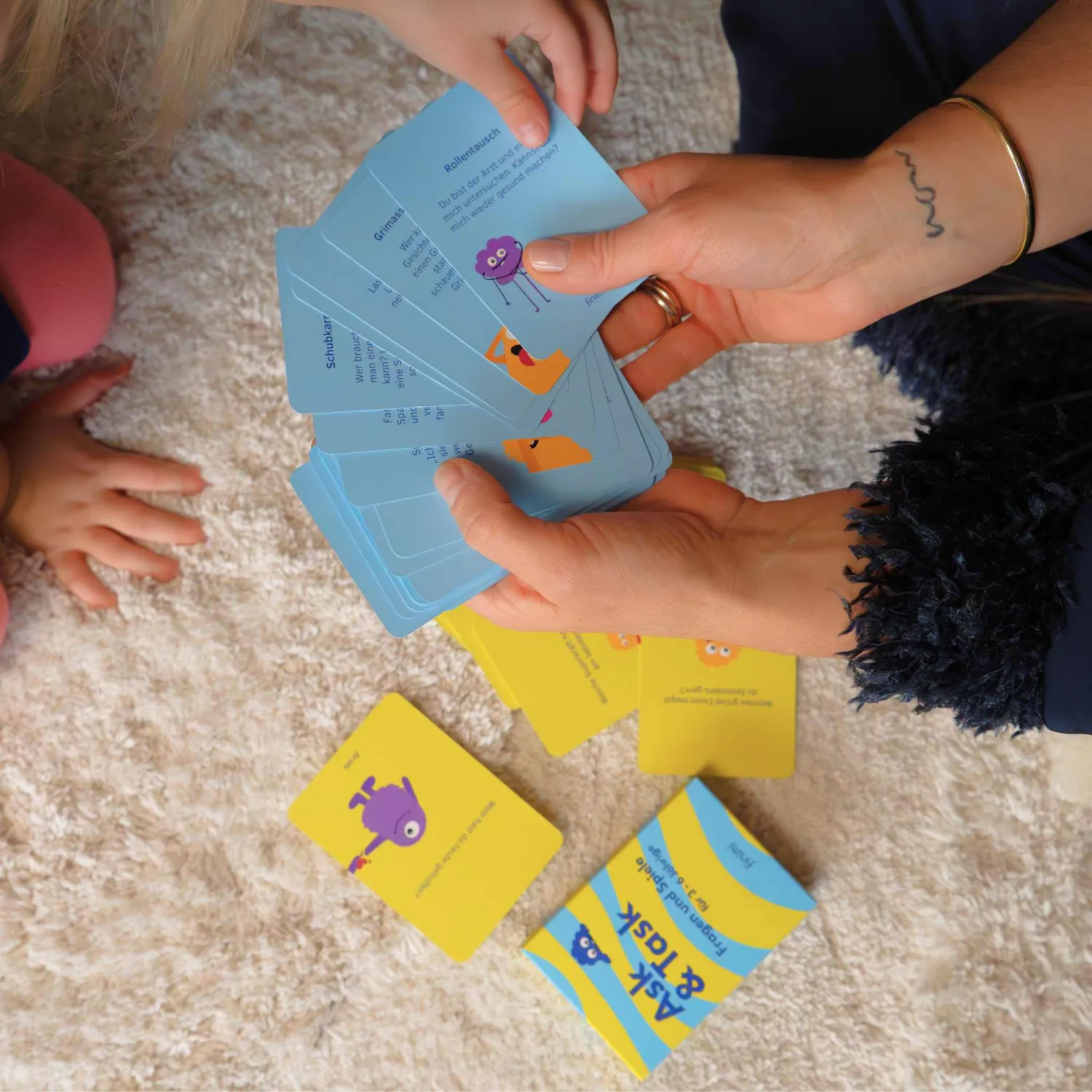 Finimi Ask & Task Kinder kaartspel 52 kaarten vanaf 3 jaar
