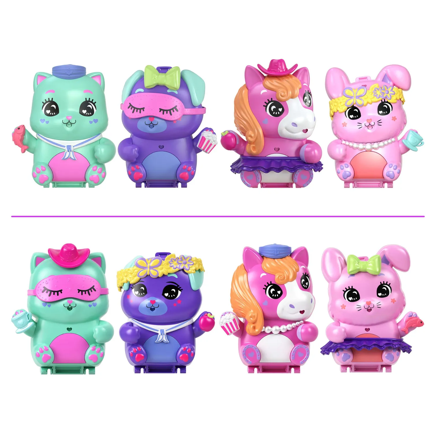 Polly Pocket Hijs De Zeilen Kitty compact speelset boot