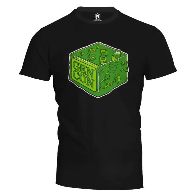 Roll A Crit Gen Con Gelatinous Cube T-shirt katoen unisex