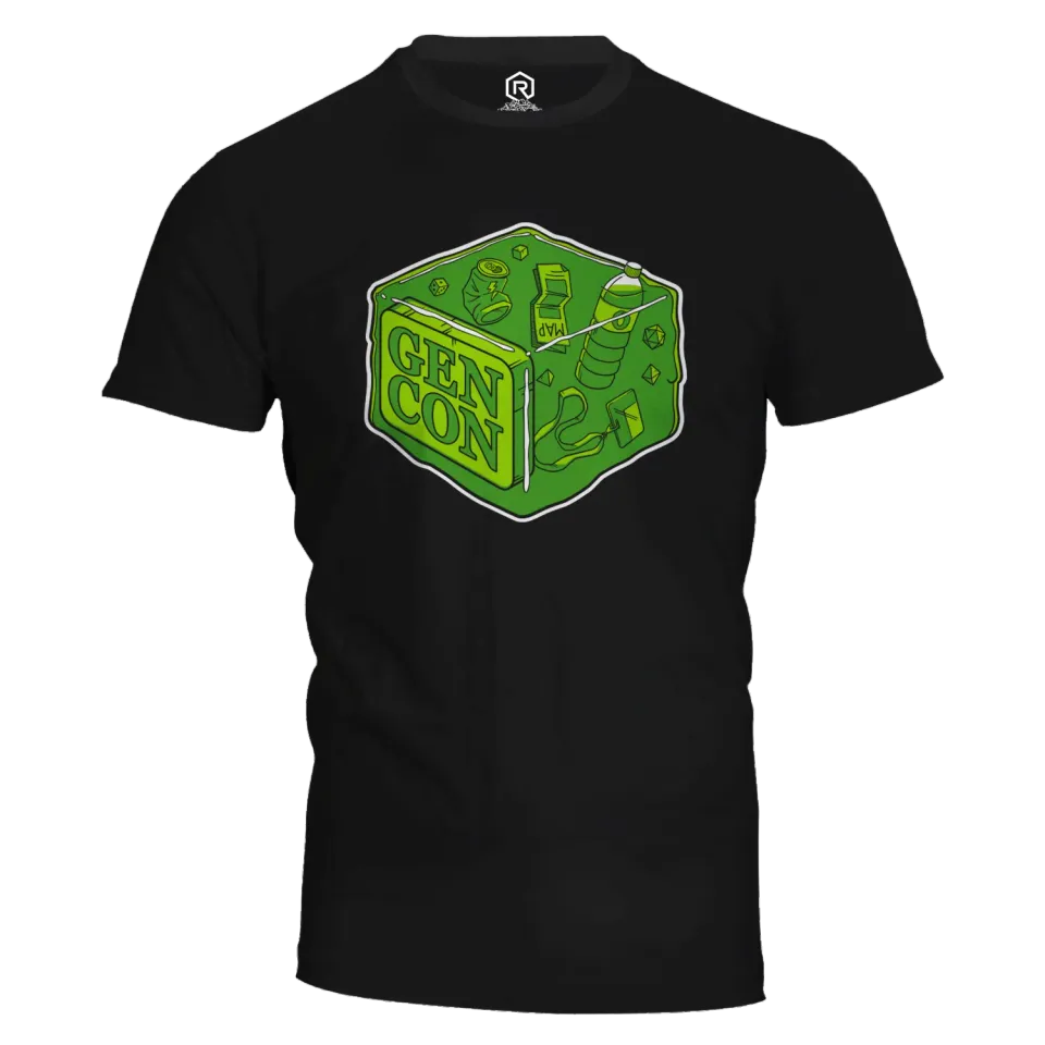 Roll A Crit Gen Con Gelatinous Cube T-shirt katoen unisex