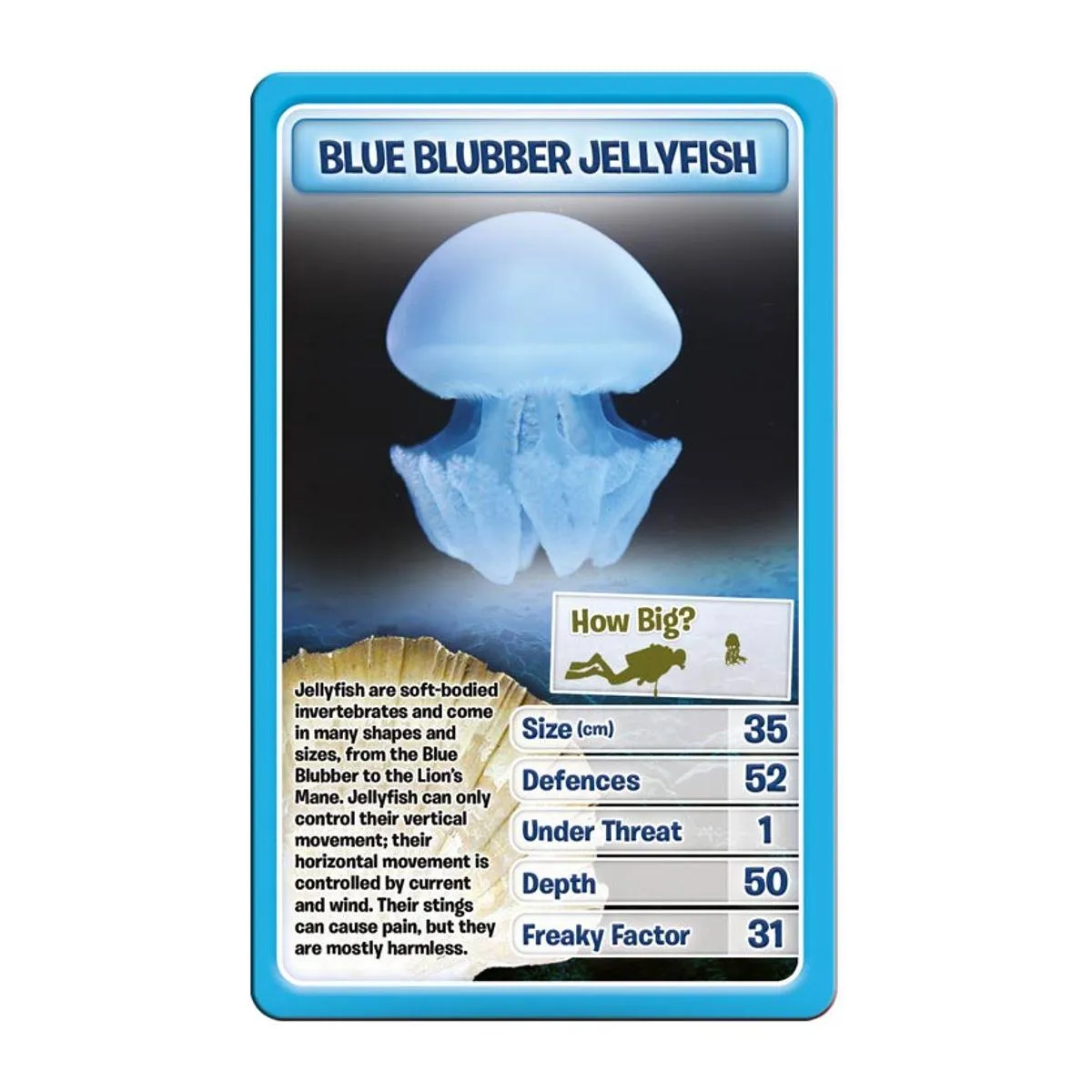 Top Trumps Creatures of the Deep kaartspel zeedieren