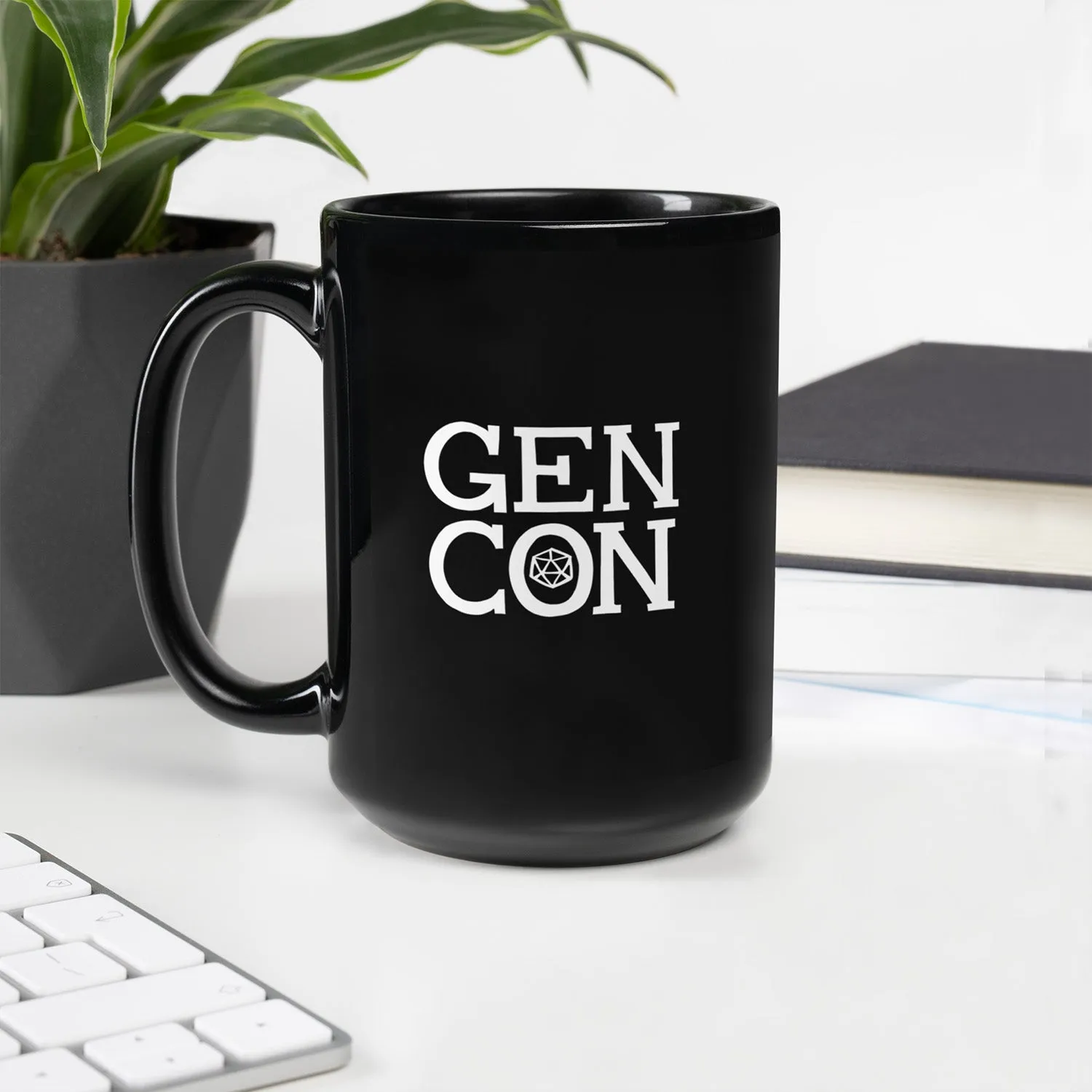 Roll A Crit Gen Con 2025 Genevieve mok 11 oz keramiek