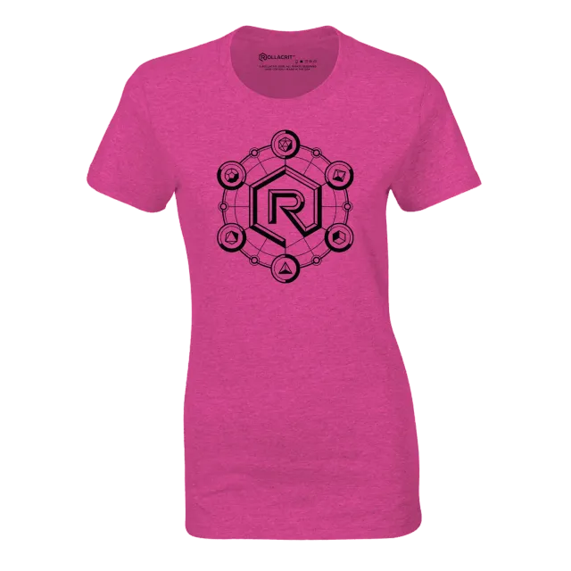 Roll A Crit Phases of Crit T-shirt fitted berry triblend