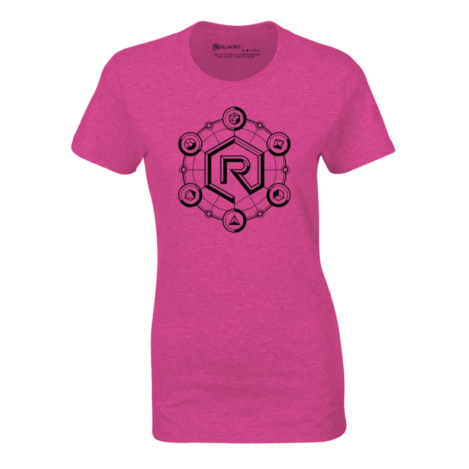Roll A Crit Phases of Crit T-shirt fitted berry triblend