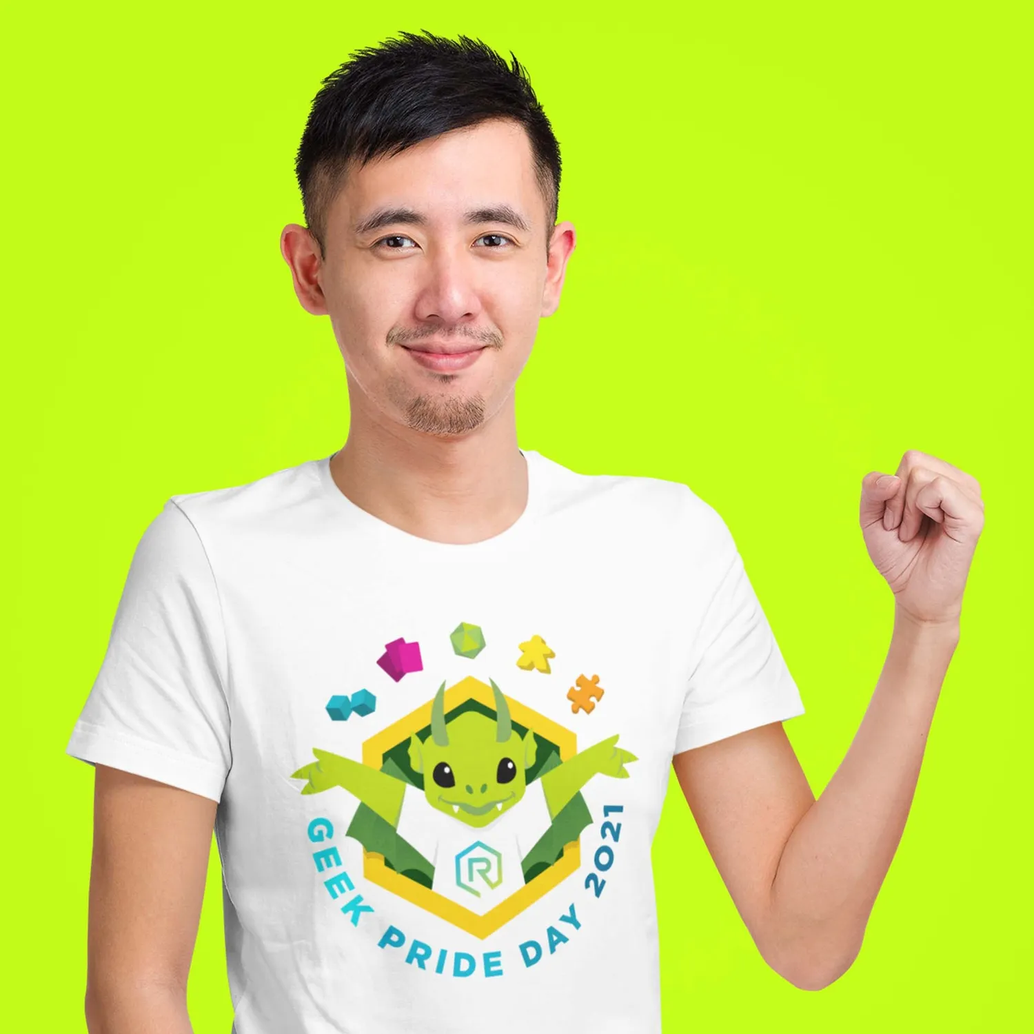 Roll A Crit Geek Pride Day 2021 T-shirt regenboog