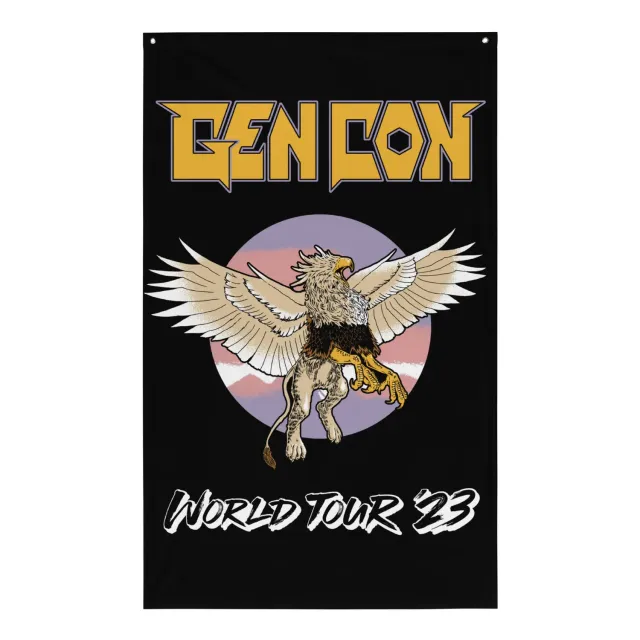 Roll A Crit Gen Con 2023 Griffin vlag 36x60