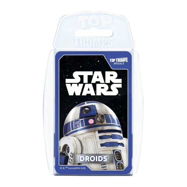 Top Trumps Star Wars Droids kaartspel 30 kaarten met R2-D2