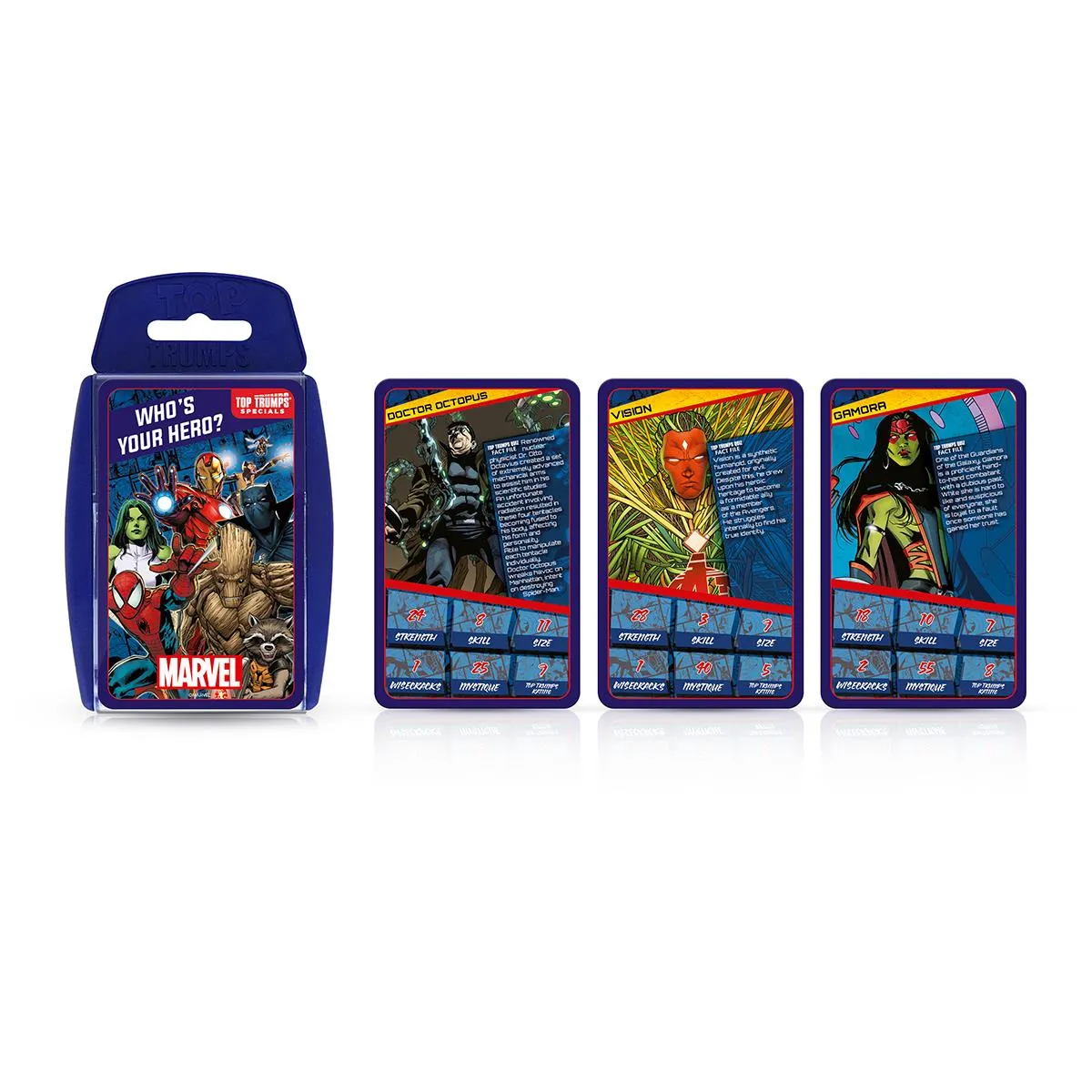 Top Trumps Marvel Universe kaartspel superhelden