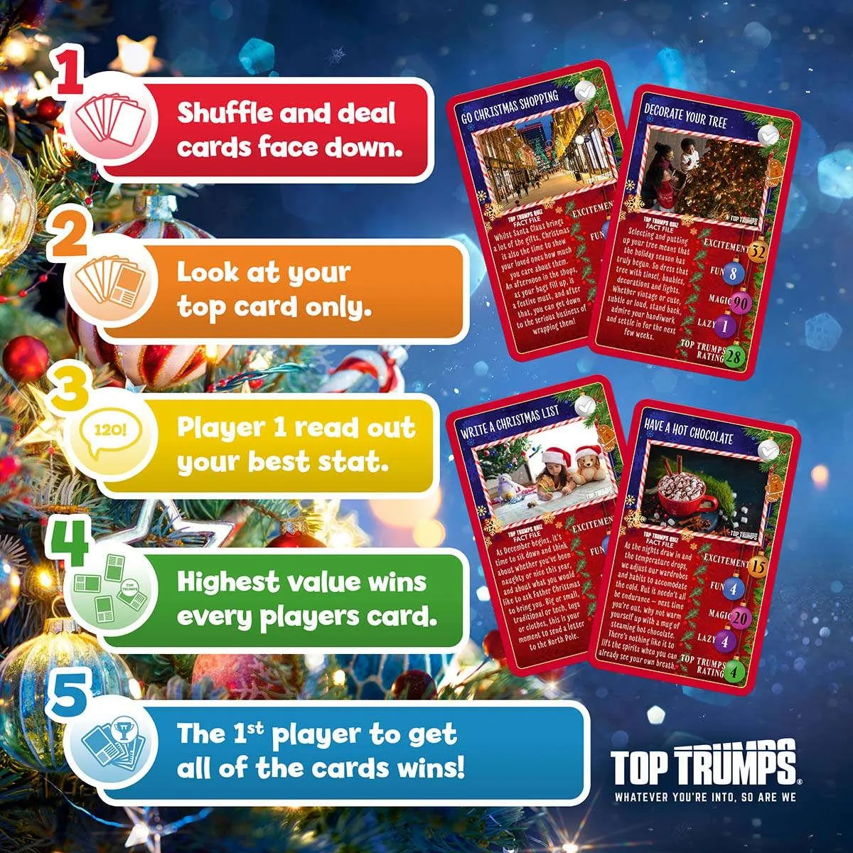 Top Trumps Magical Christmas kaartspel kerst editie 30 kaarten