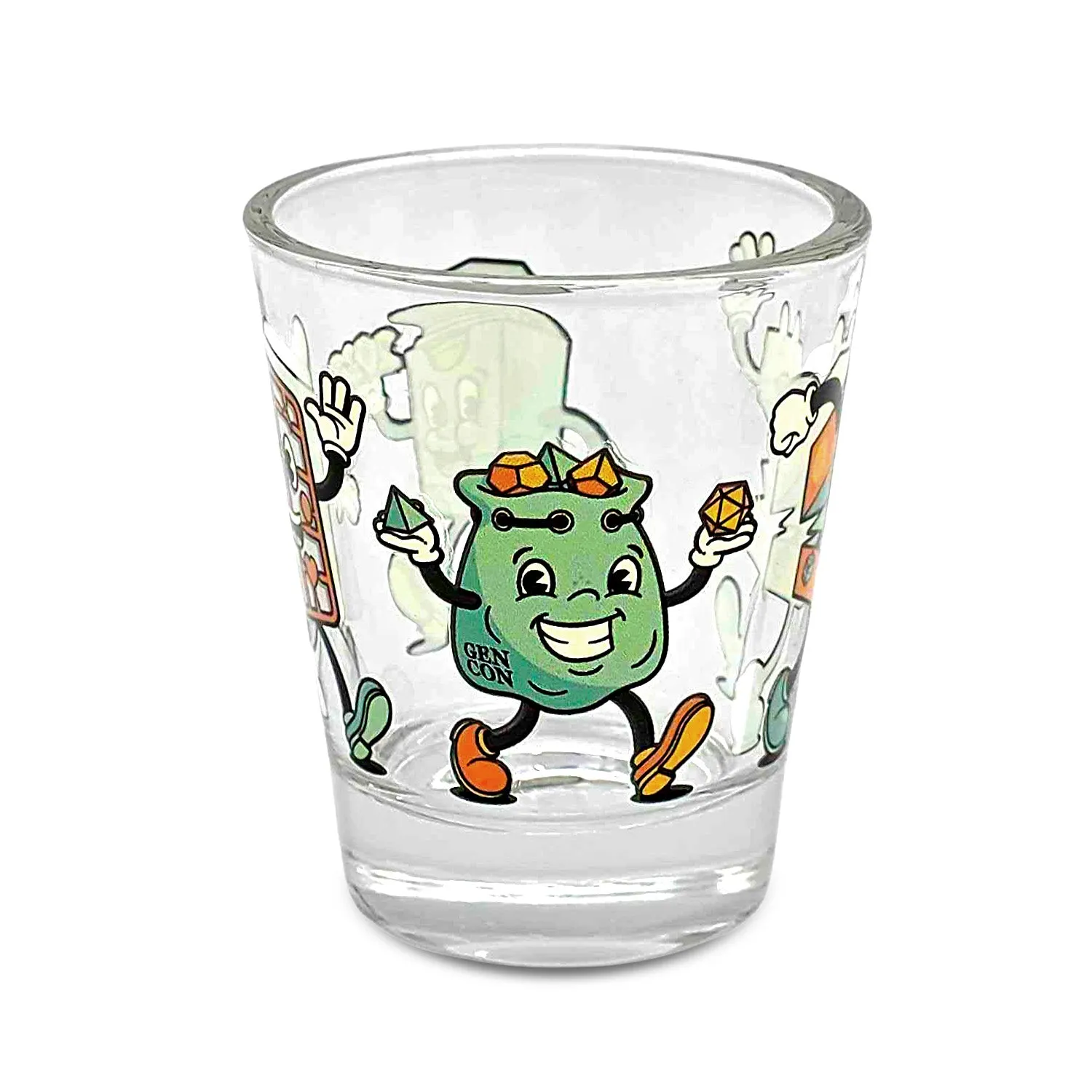 Roll A Crit Let's All Go to Gen Con shotglaasje 1,5 oz glas