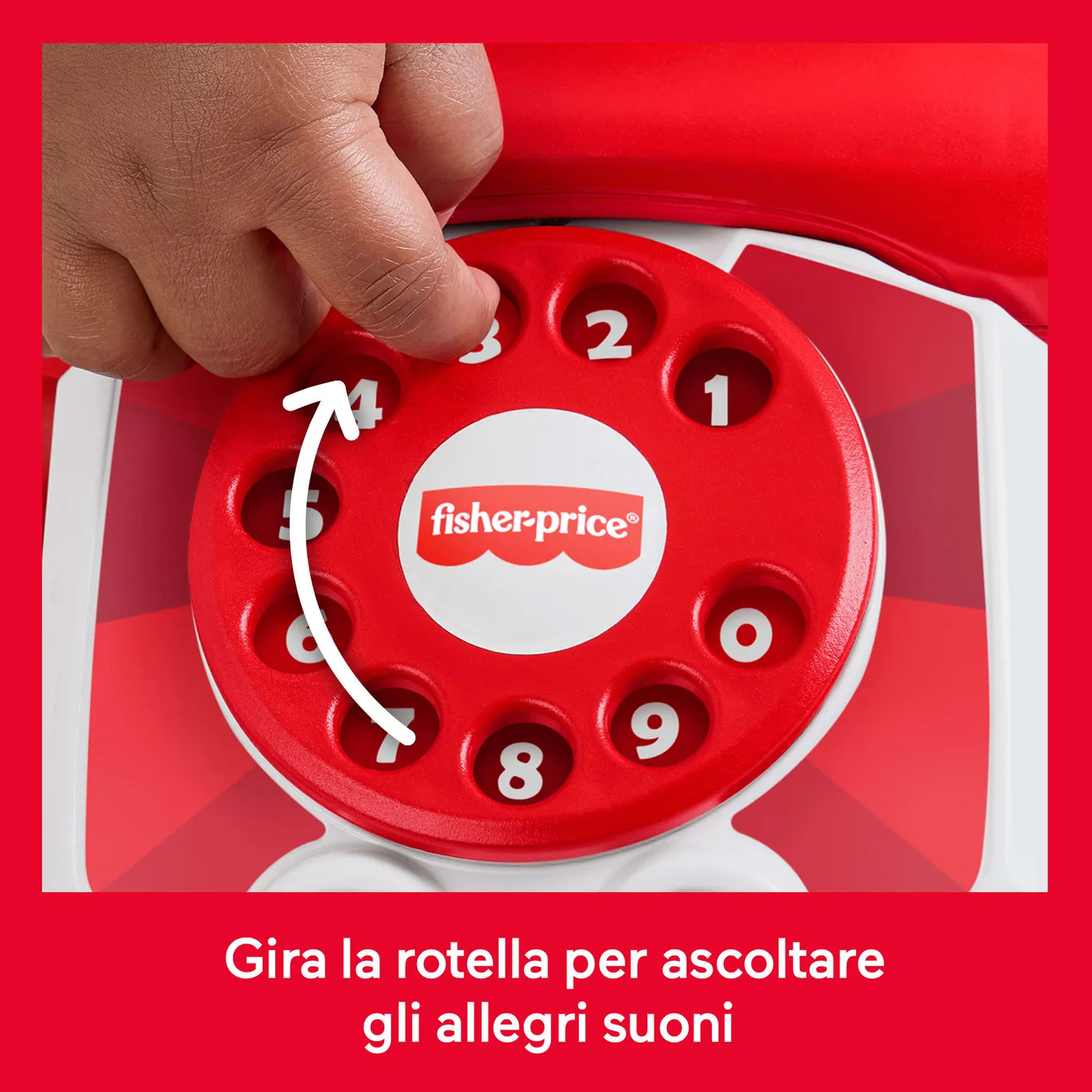 Fisher-Price Chatter Telephone trektelefoon rood 80 jaar