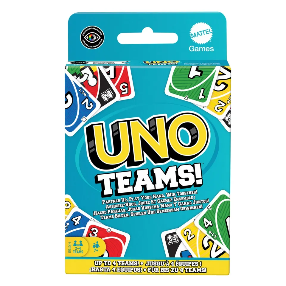 UNO Teams kaartspel duo's teams vanaf 7 jaar