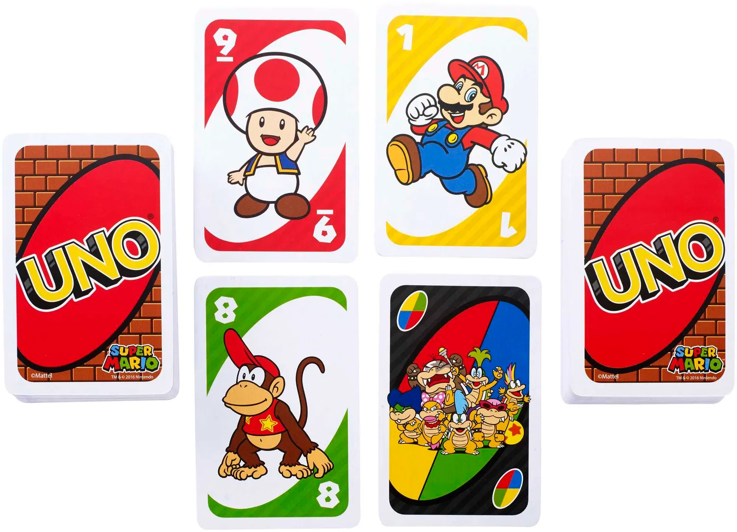 UNO Super Mario kaartspel 112 kaarten 7+