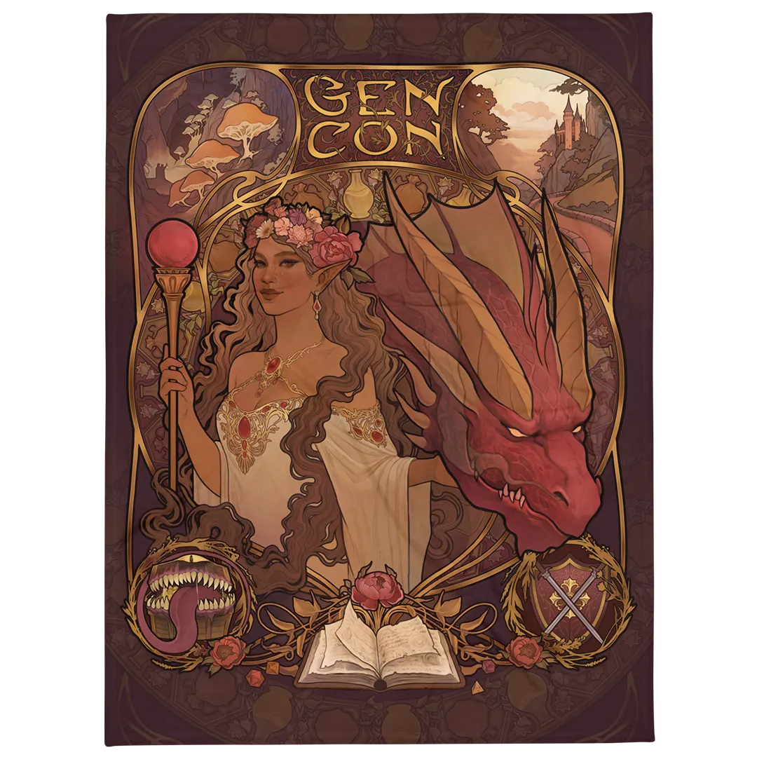 Roll A Crit Gen Con 2025 Program Book deken 50x60 zacht