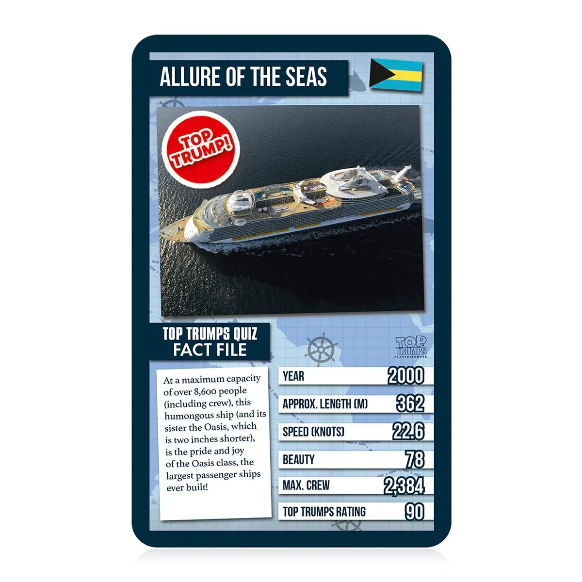 Top Trumps World Famous Ships kaartspel