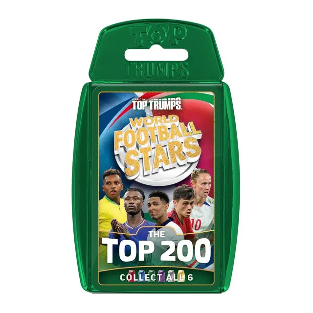 Top Trumps World Football Stars Top 200 kaartspel Chrome Green