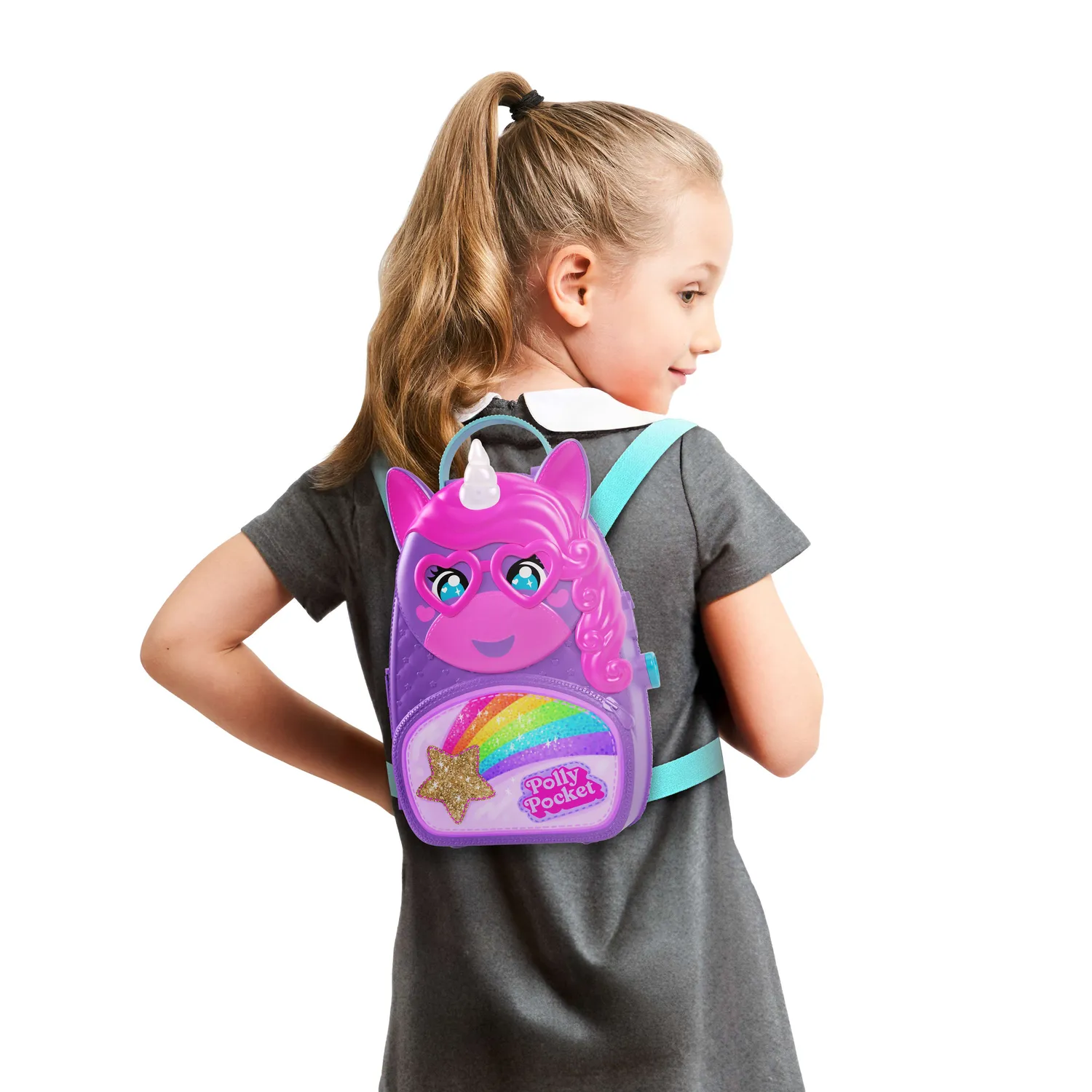 Polly Pocket Unicorn rugzak speelset met 2 poppen 4+ jaar