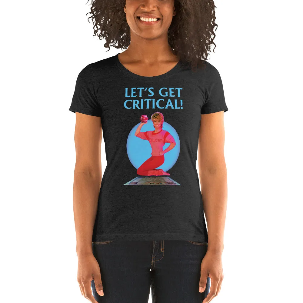 Roll A Crit Let's Get Critical fitted T-shirt paars