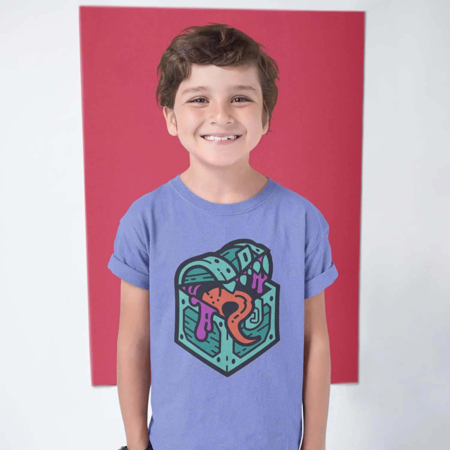 Roll A Crit Mimic Youth kinder T-shirt zwart katoen