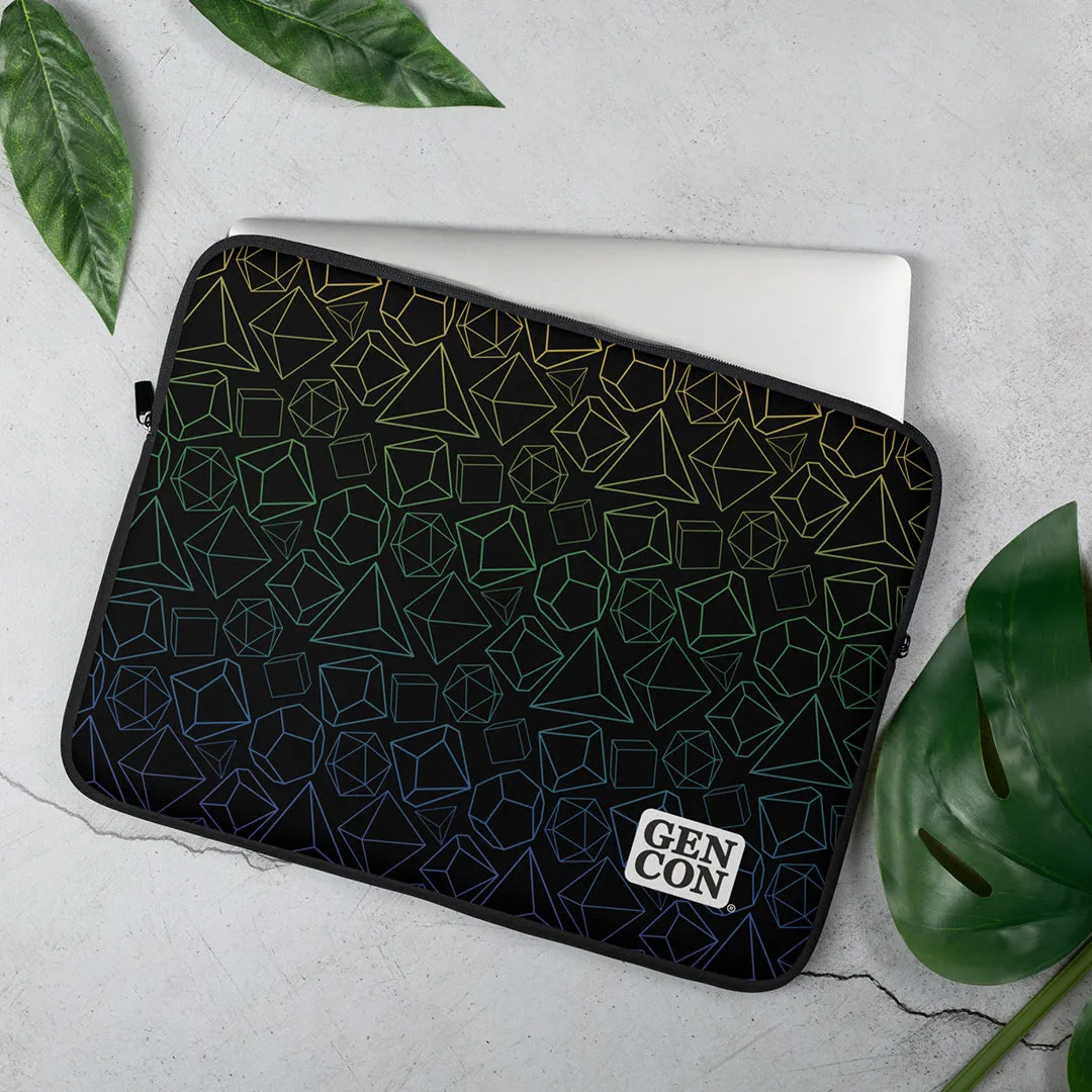 Roll A Crit Gen Con Dice Pattern Laptophoes 13 Inch Neopreen