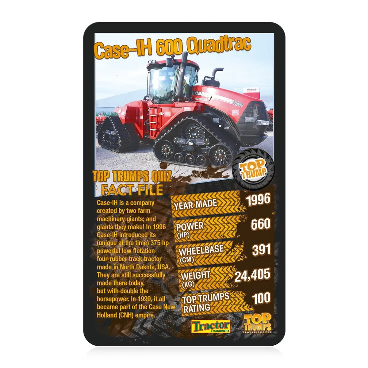 Top Trumps Tractors kaartspel top 30