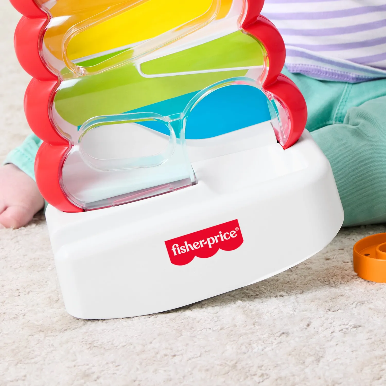 Fisher-Price Empile-Tout Rigolo stapelspeelgoed 5 ringen baby