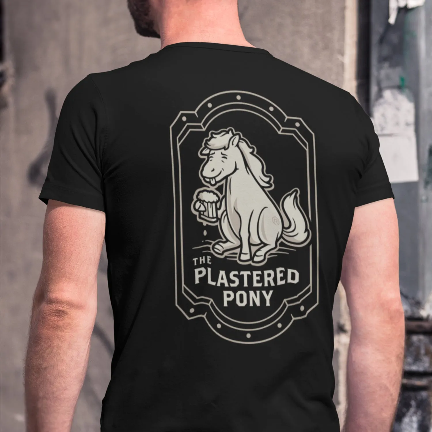 Roll A Crit Heroes of Barcadia Plastered Pony T-shirt zwart katoen