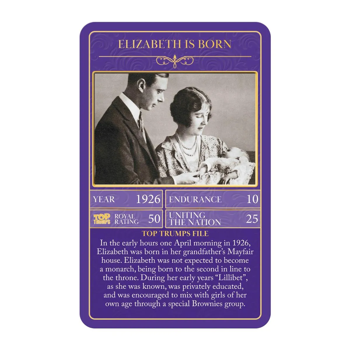 Top Trumps HM Queen Elizabeth II kaartspel 30 kaarten