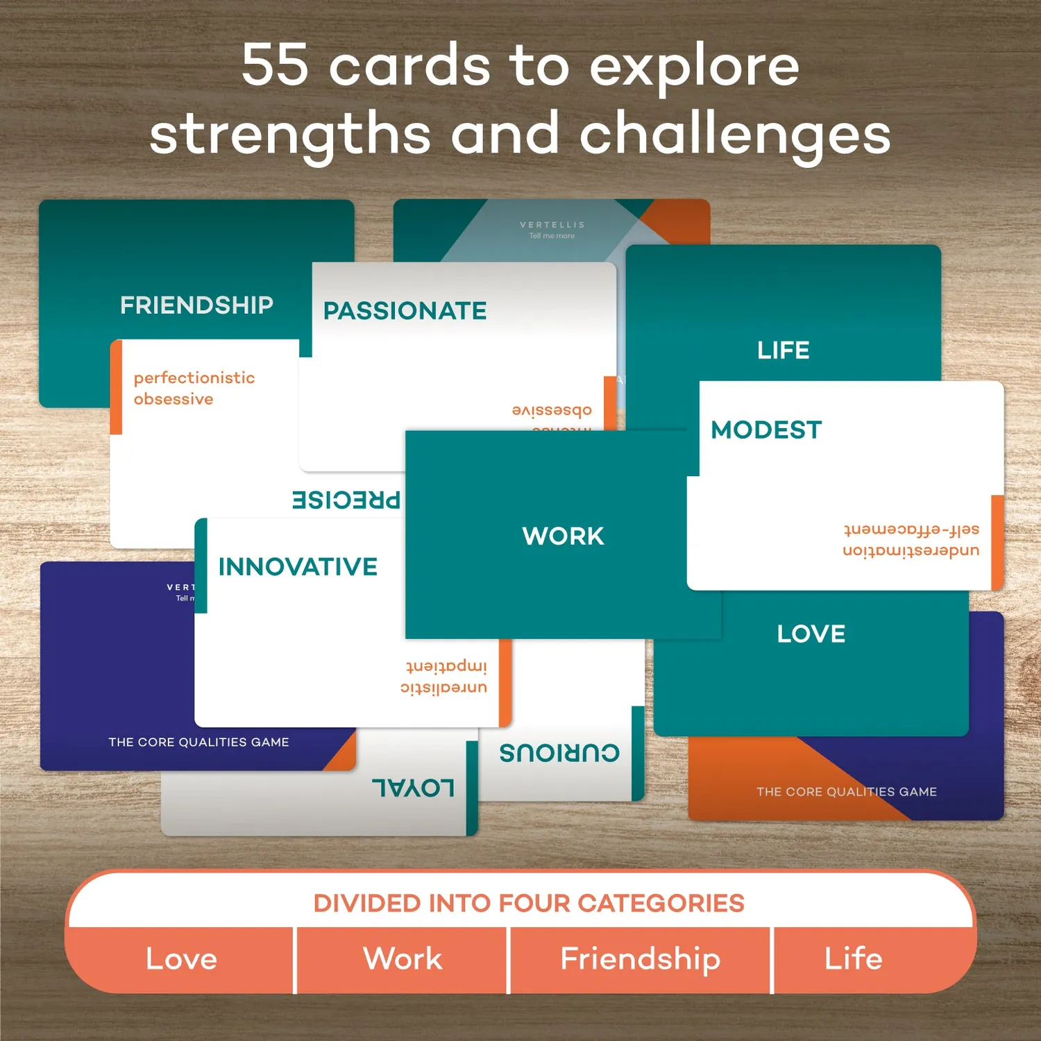 Vertellis Core Qualities Game kaartspel kernkwaliteiten