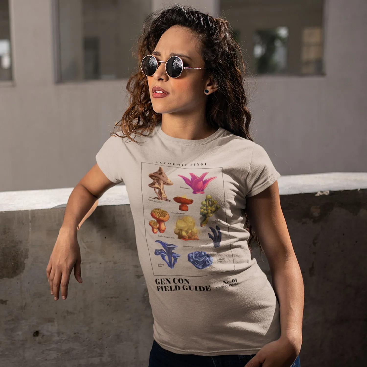 Gen Con Alchemic Fungi femme T-shirt zwart maat M katoen