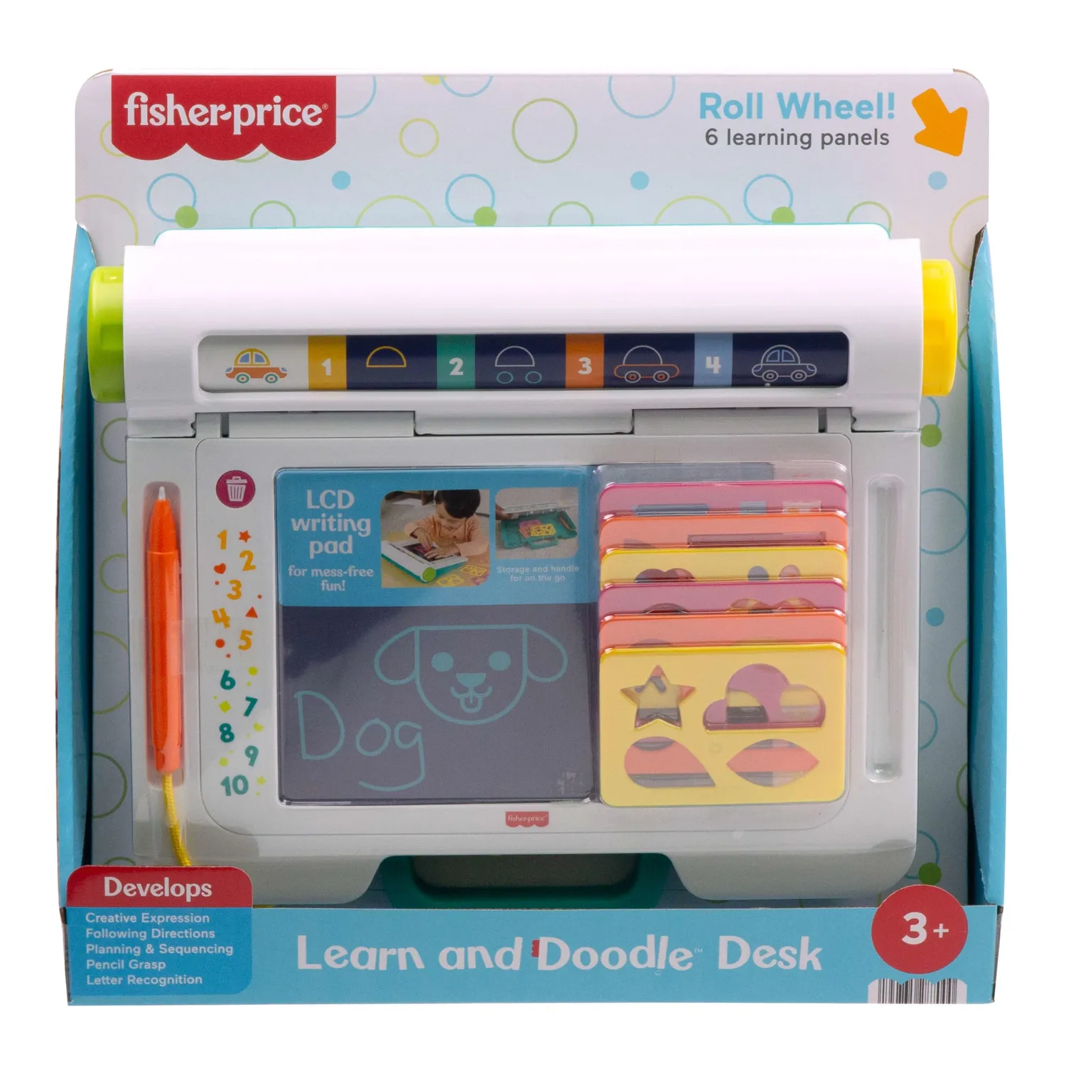 Fisher-Price Teken en Leer Tekenbord Peuter met Sjablonen