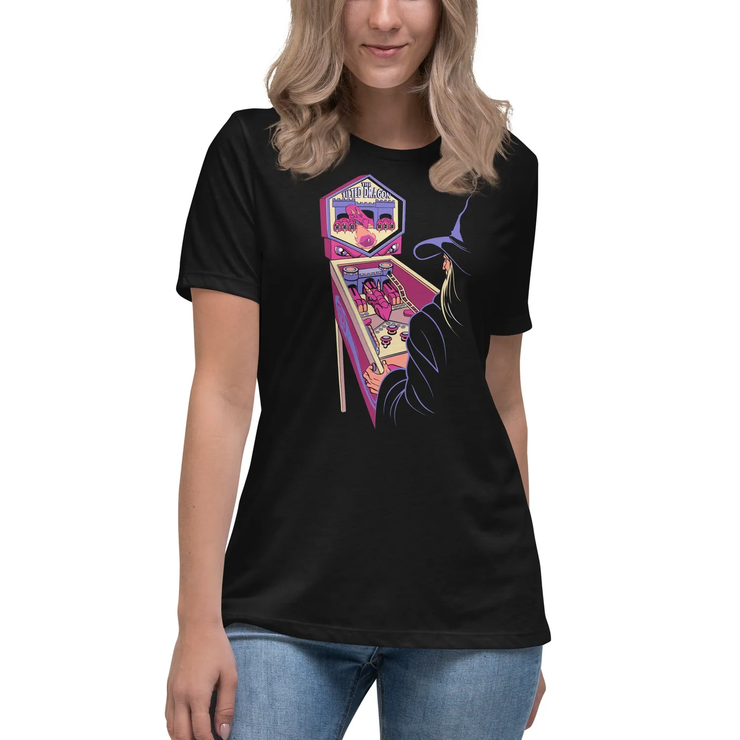 Roll A Crit Pinball Wizard Femme T-shirt dames katoen
