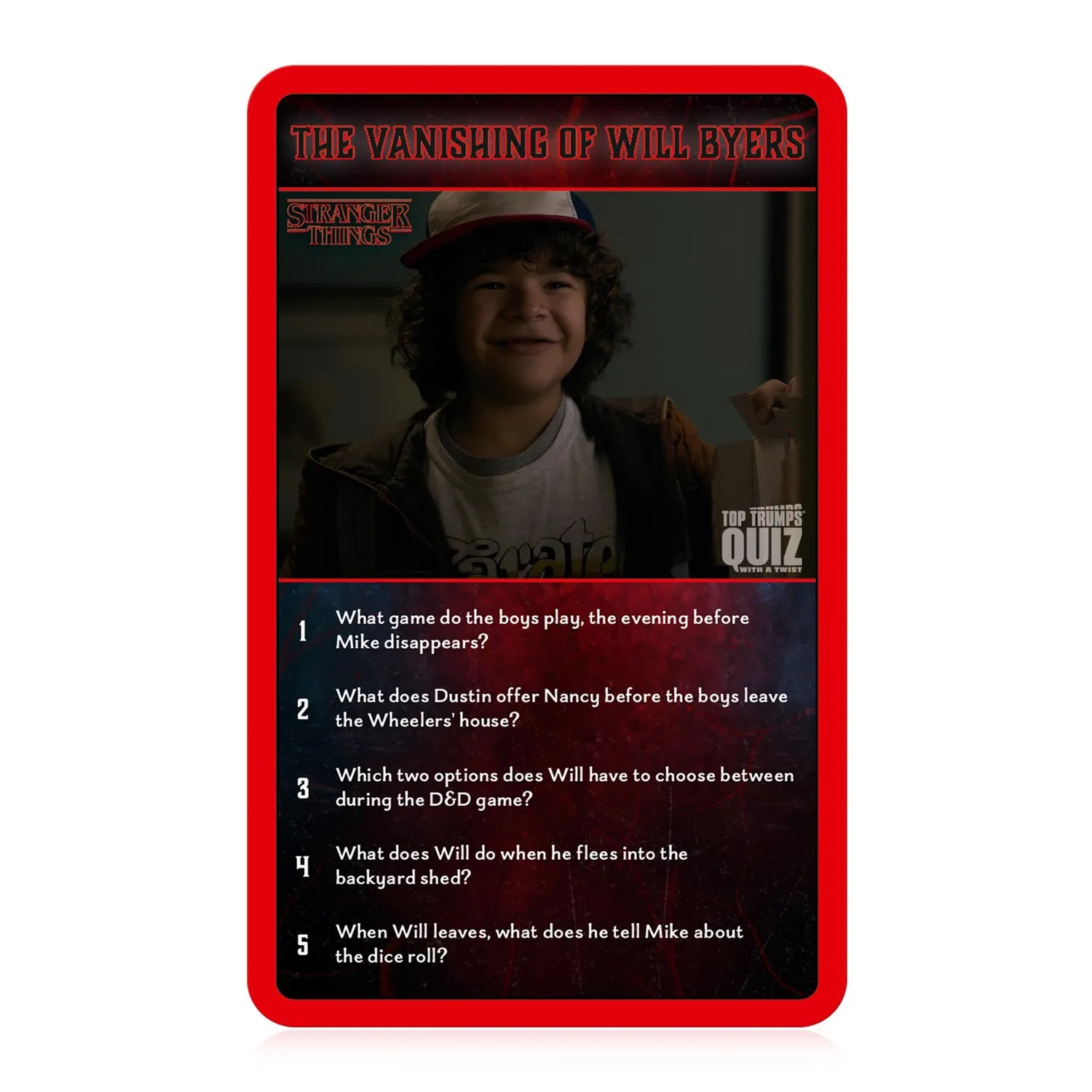 Top Trumps Quiz Stranger Things kaartspel 500 vragen