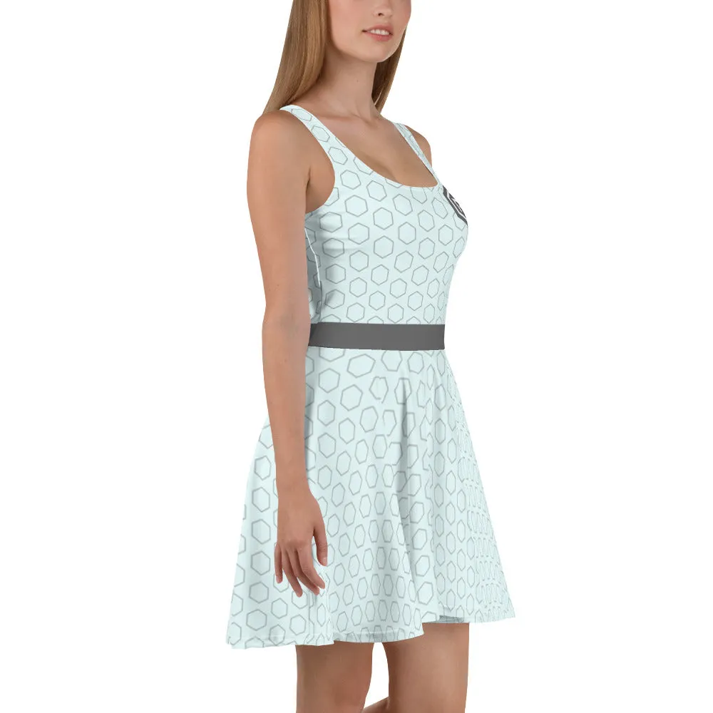 Roll A Crit Logo Hex Skater Jurk Dames