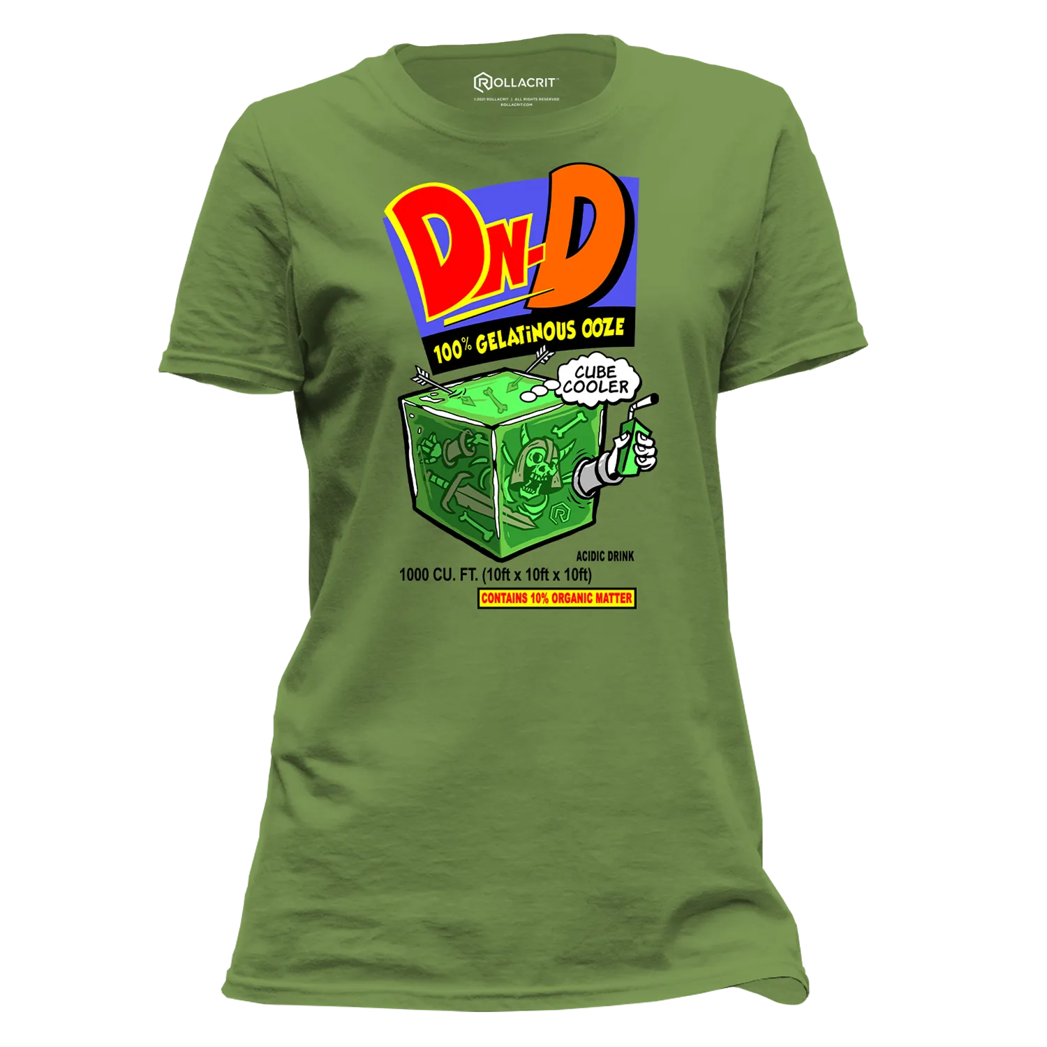 Roll A Crit Gelatinous Cubic Cooler T-shirt femme zwart