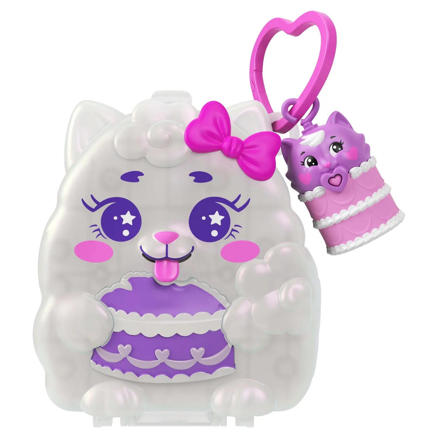 Polly Pocket Kitty Cake Compact speelset met pop en katten