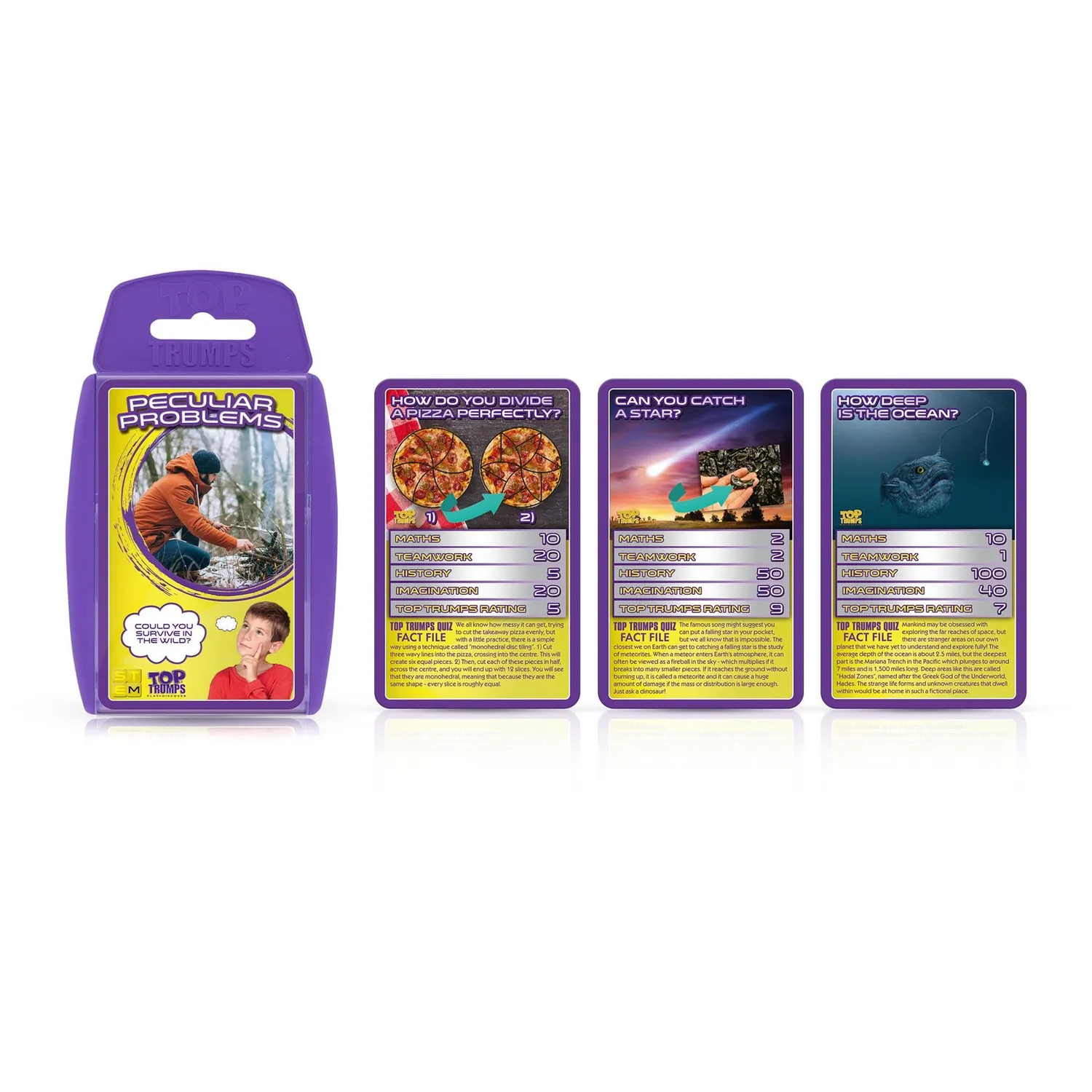 Top Trumps STEM Peculiar Problems kaartspel wiskunde