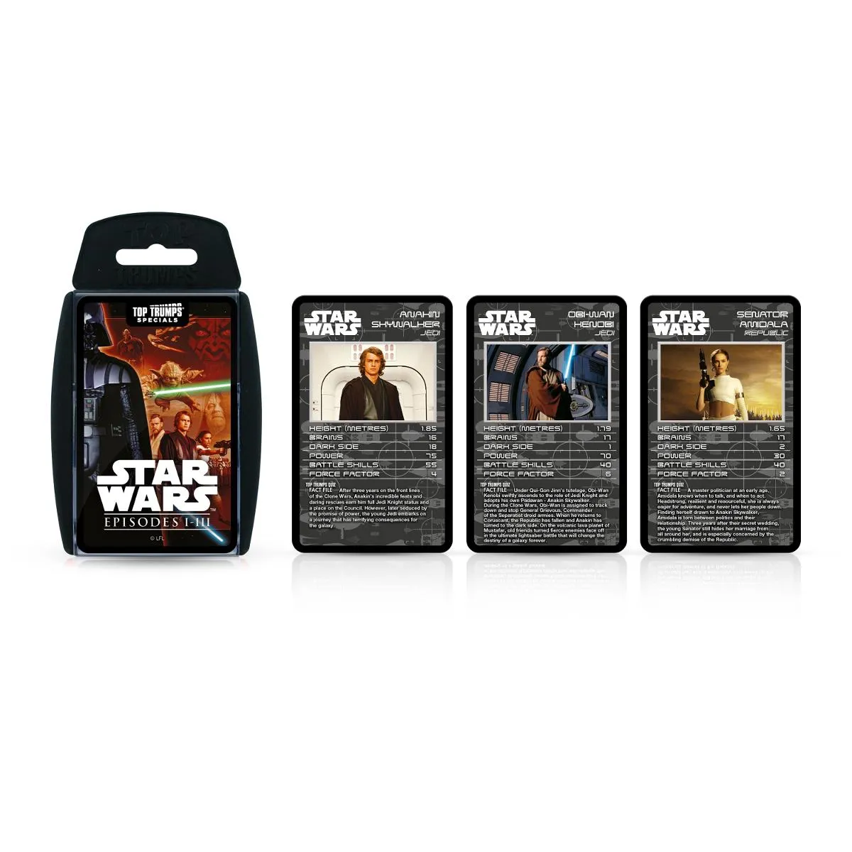 Top Trumps Star Wars Episodes 1-3 kaartspel prequels