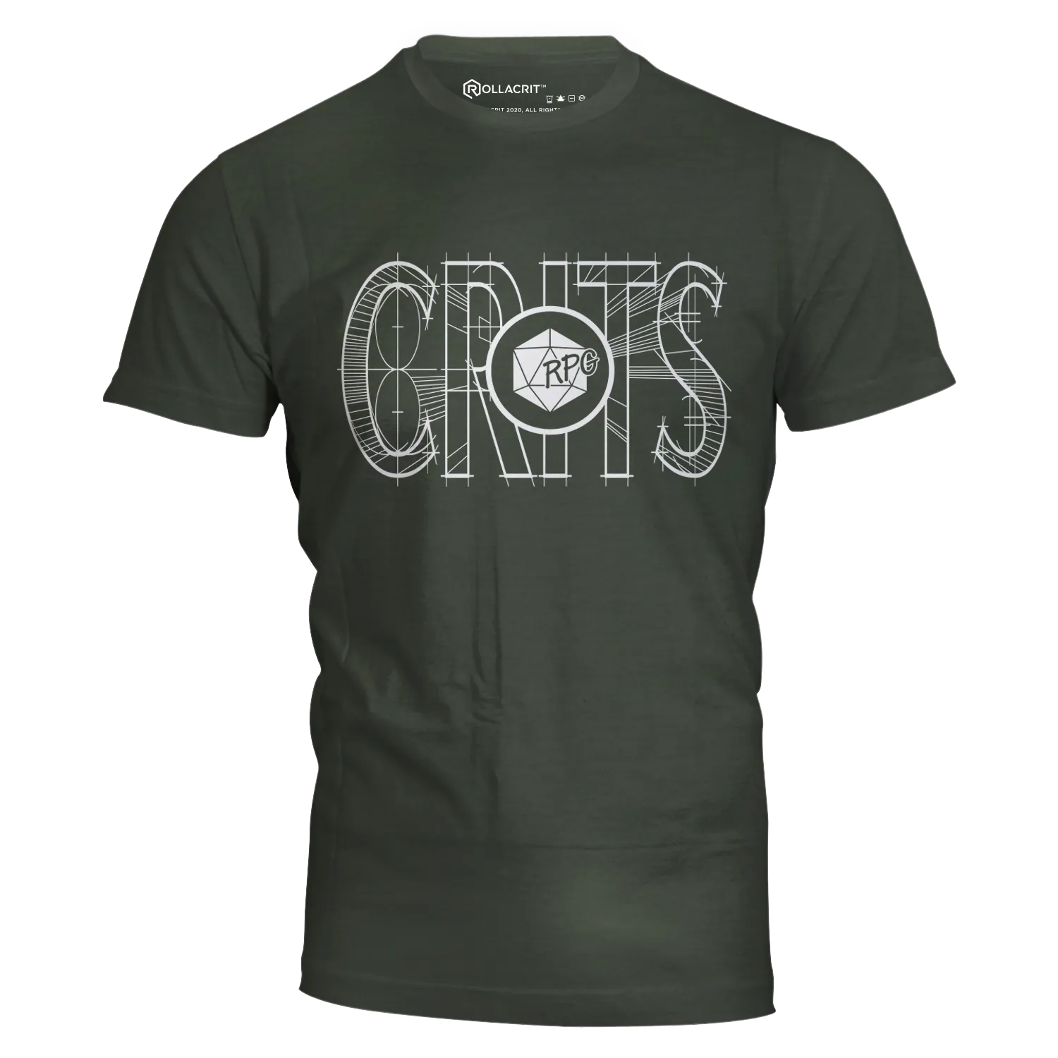 Roll A Crit RPG Crits slim fit T-shirt heather royal
