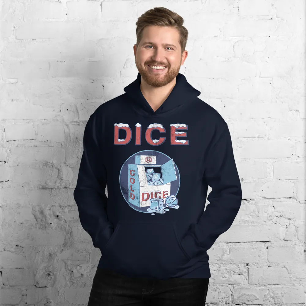 Roll A Crit ICE Dice hoodie lichtblauw katoen