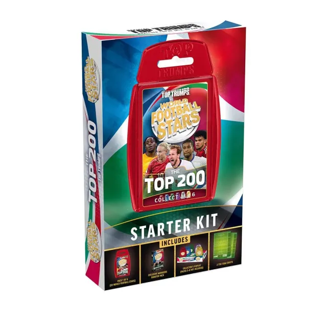 Top Trumps World Football Stars Top 200 Chrome Pack Starter Kit