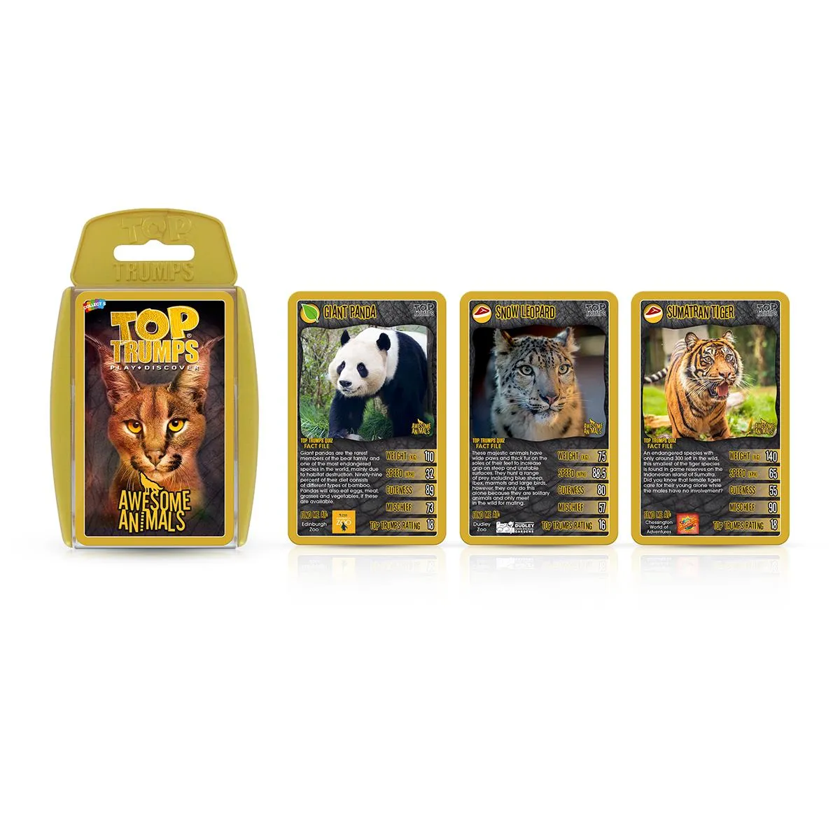 Top Trumps Awesome Animals kaartspel 30 dierenkaarten