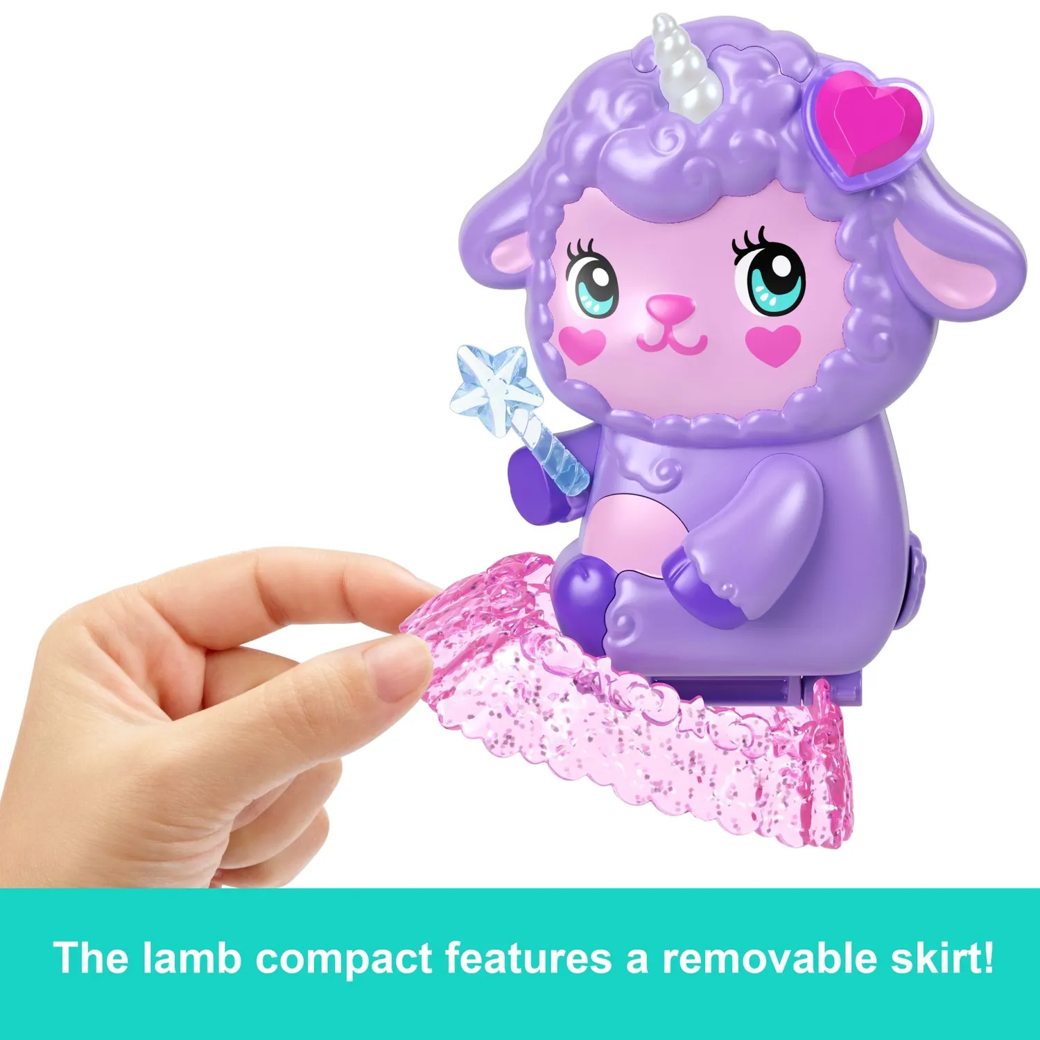 Polly Pocket Cozy Dreamland Lam compact speelset eenhoorn