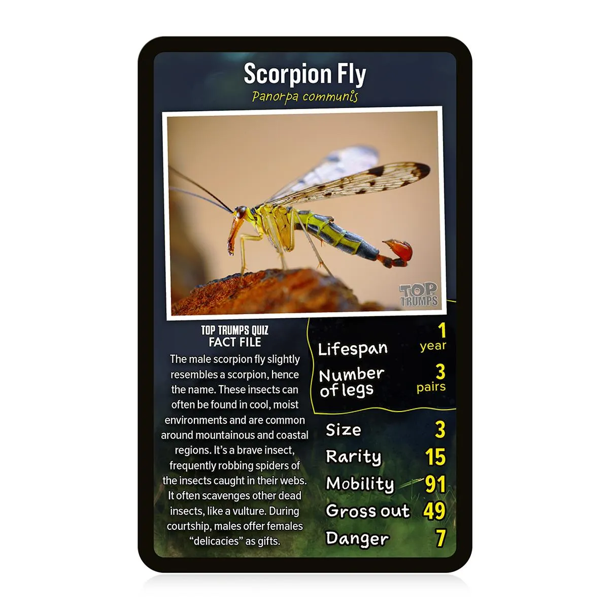 Top Trumps Creepy Crawlies kaartspel insecten