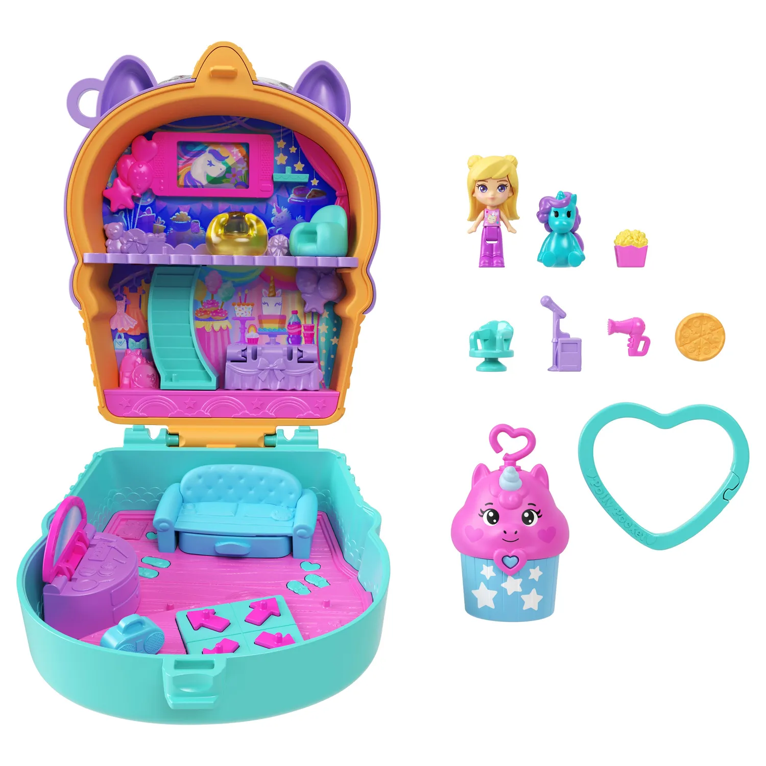 Polly Pocket Dream Treat Unicorn speelset compact