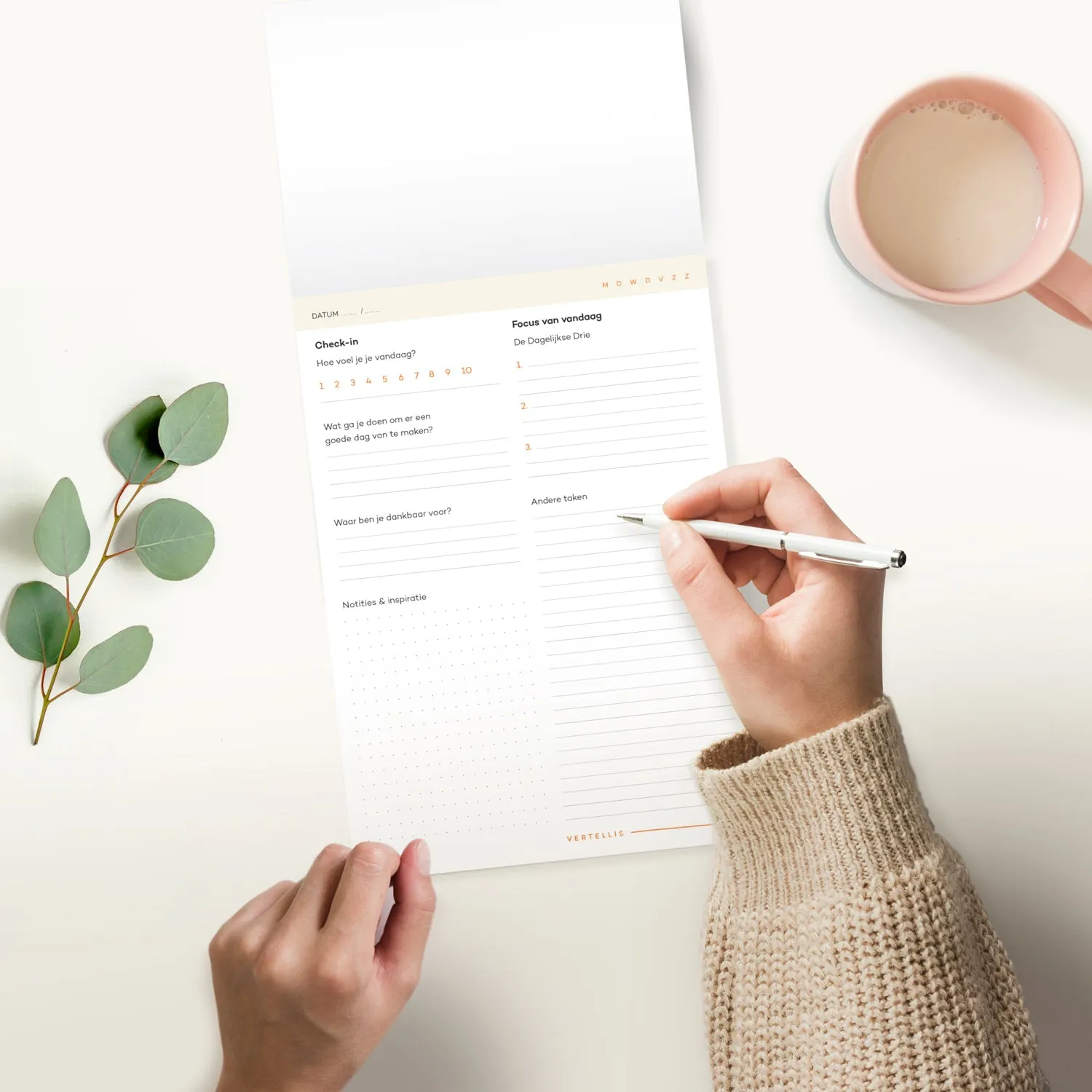Vertellis Helderheid Planner focus en rust
