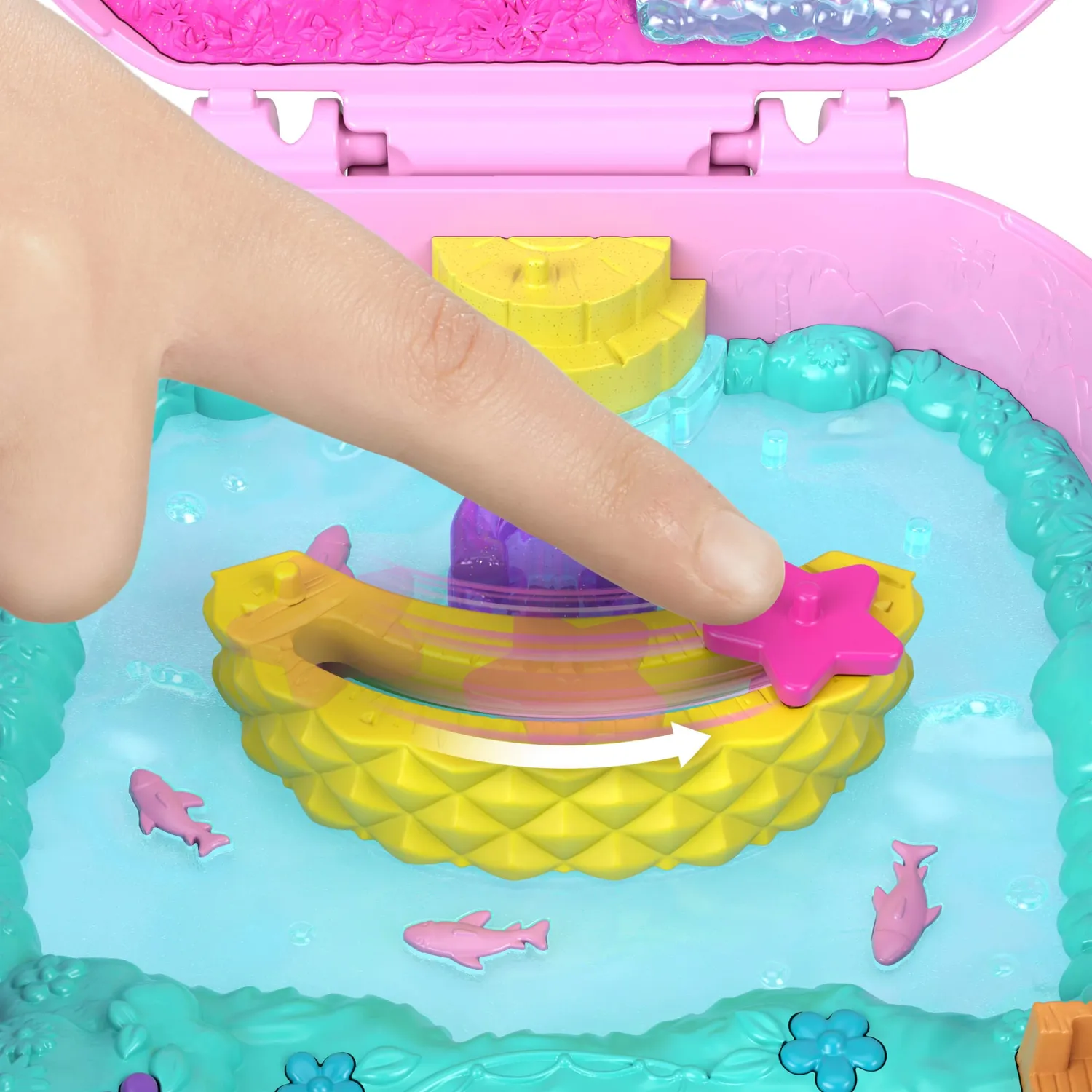 Polly Pocket Ananas Aapje Compact Speelset met Pop en Dier