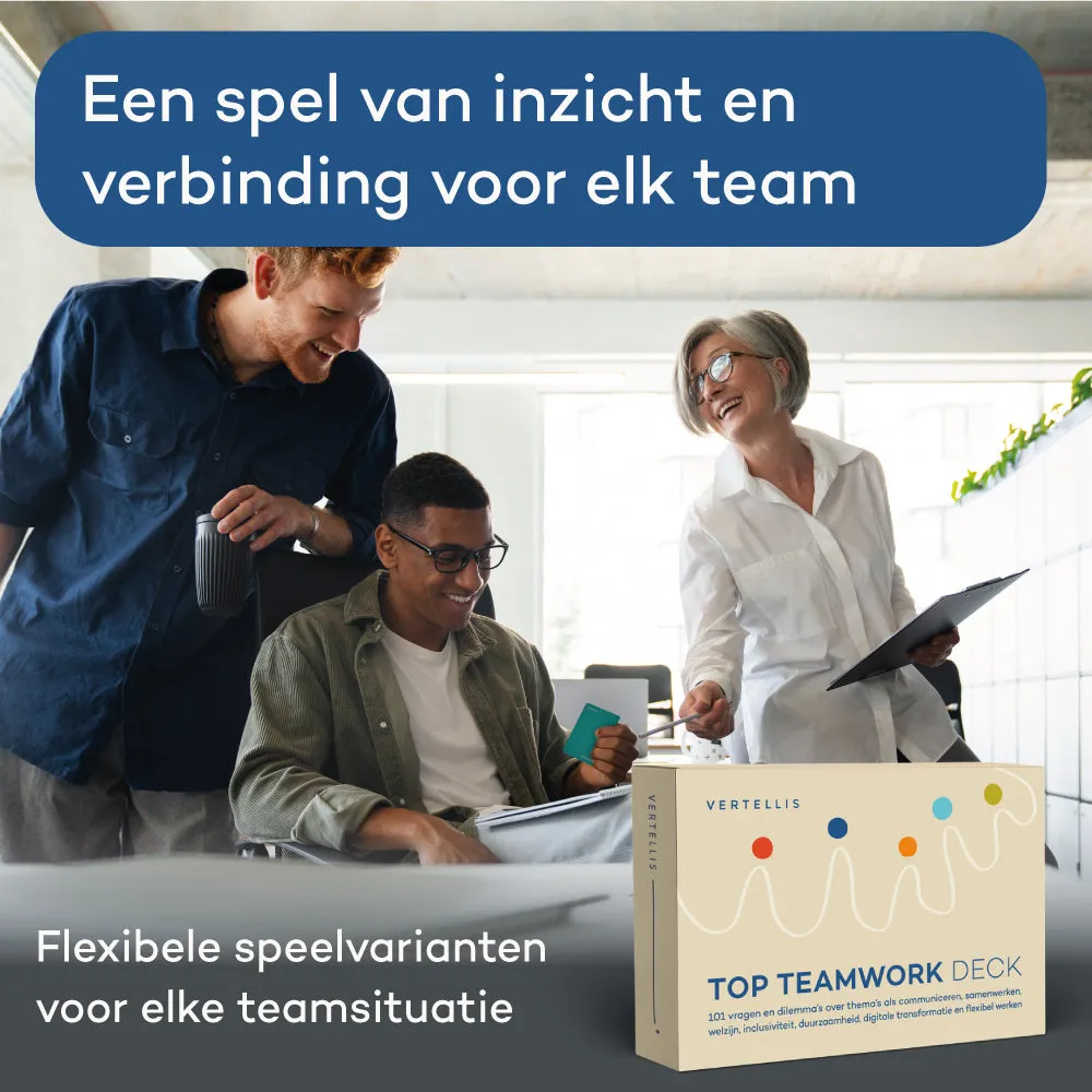 Vertellis TOP Teamwork Deck kaartspel 101 vragen